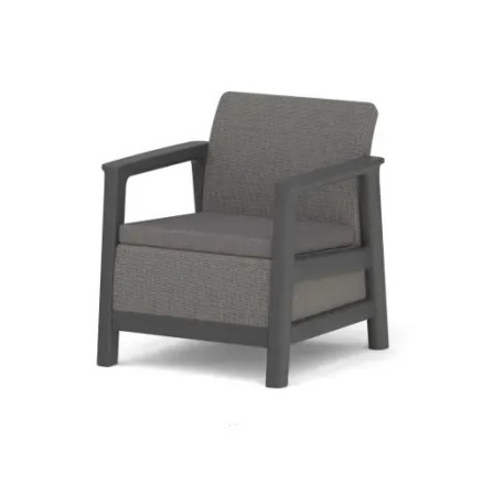 Набір пластикових меблів для саду Keter Scandi Linea III Seater Set, графіт/сірий4
