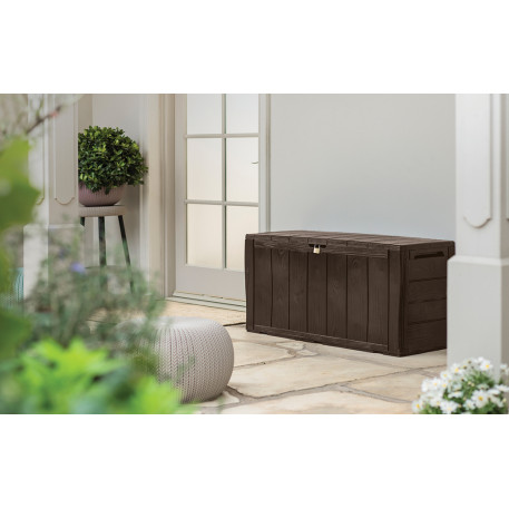 Садовий ящик KETER SHERWOOD STORAGE BOX 270л Коричневий1