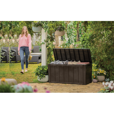 Садовий ящик KETER SHERWOOD STORAGE BOX 270л Коричневий3
