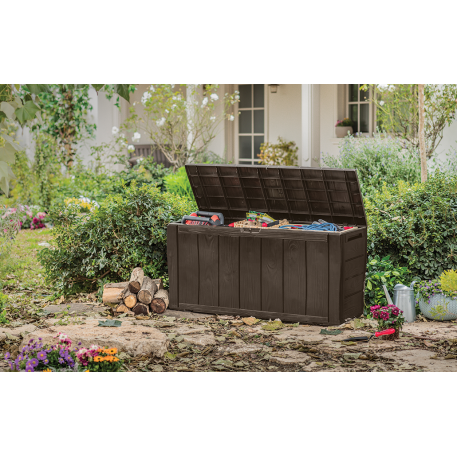 Садовий ящик KETER SHERWOOD STORAGE BOX 270л Коричневий4
