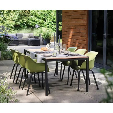 Пластиковий садовий стіл Keter Signature Porto 160, ясен3