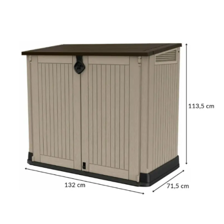 Ящик для зовнішнього зберігання KETER STORE-IT-OUT MIDI 845л Бежевий4