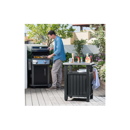 Садовий стіл для барбекю KETER UNITY CLASSIC BBQ 107л Коричневий1
