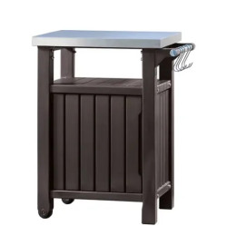 Садовий стіл для барбекю KETER UNITY CLASSIC BBQ 107л Коричневий
