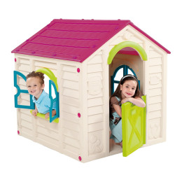 Дитячий будиночок Keter Rancho Playhouse бежево-фіолетовий