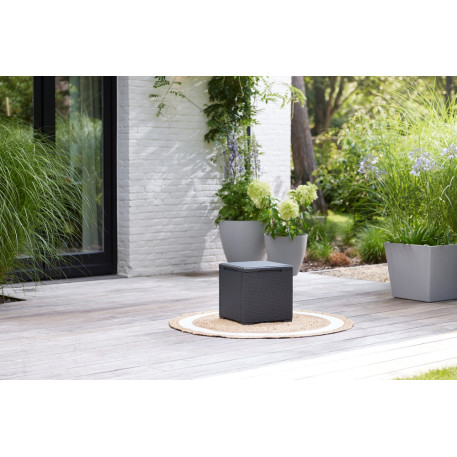 Стіл ящик для зберігання Keter Vigo Storage Box 50л Графіт8