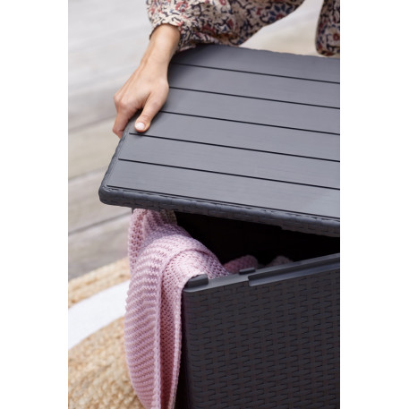 Стіл ящик для зберігання Keter Vigo Storage Box 50л Графіт6