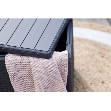 Стіл ящик для зберігання Keter Vigo Storage Box 50л Графіт4