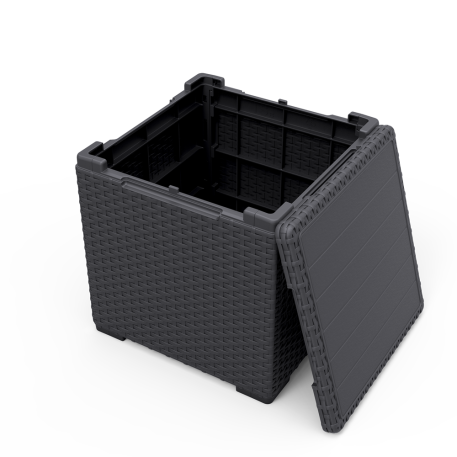 Стіл ящик для зберігання Keter Vigo Storage Box 50л Графіт1