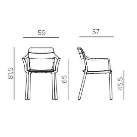 Крісло NARDI Cassia Armchair Cactus1