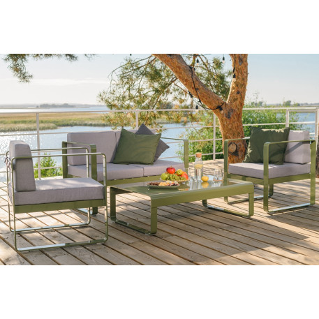 Комплект садових меблів OXA Modern lounge Оливковий5