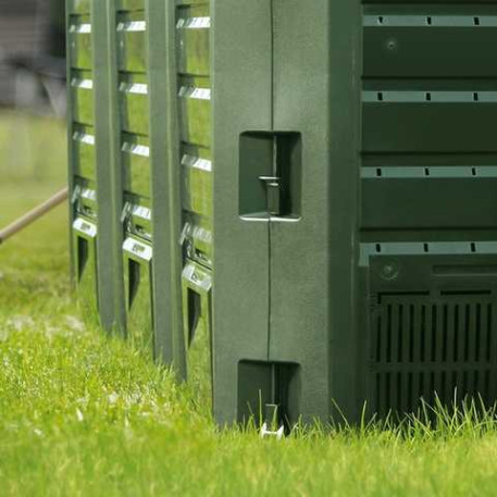 Компостер модульний Prosperplast Compogreen з 3х компостерів об'єм 1200 л зелений1