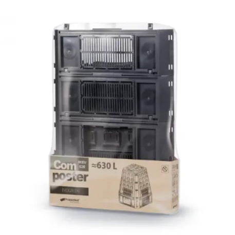 Компостер садовий Prosperplast EVOGREEN 630л Чорний3