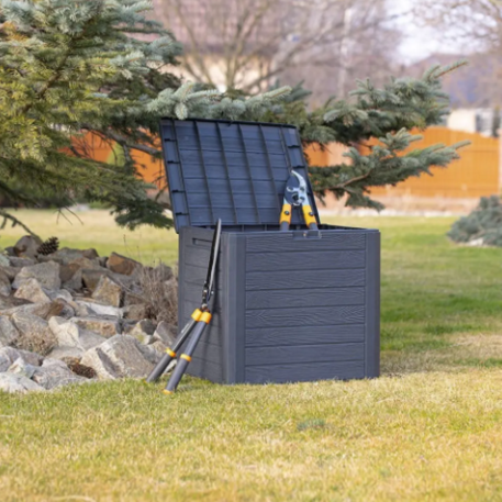 Скриня для зберігання PROSPERPLAST Woodebox 140л Графіт6