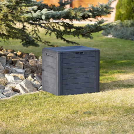 Скриня для зберігання PROSPERPLAST Woodebox 140л Графіт5