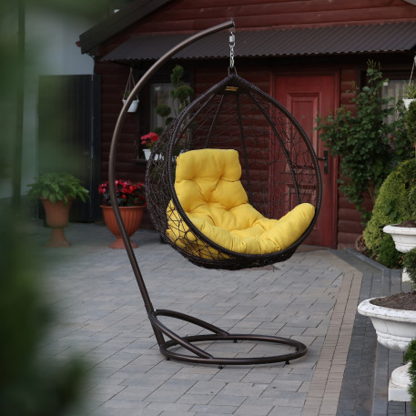 Підвісне крісло кокон Софія Коричневий4