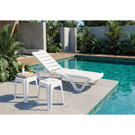 Шезлонг Siesta Aqua White8