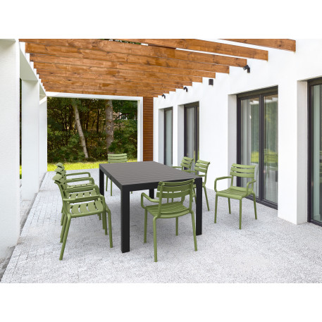 Стіл Siesta Atlantic Table 140/210 Black9