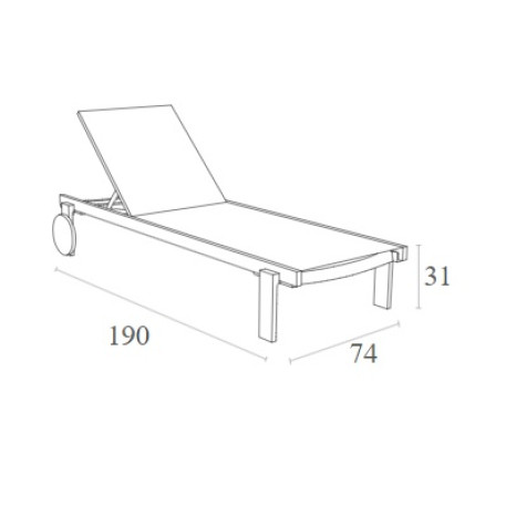 Комплект з 2 шезлонгів Siesta Casablanca +  Стіл Siesta Ocean Side Table - Black13
