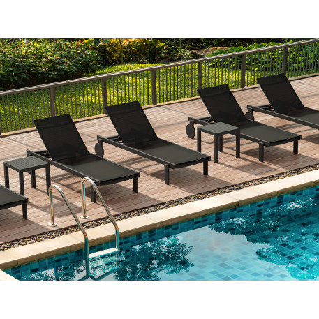 Комплект з 2 шезлонгів Siesta Casablanca +  Стіл Siesta Ocean Side Table - Black6