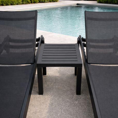 Комплект з 2 шезлонгів Siesta Casablanca +  Стіл Siesta Ocean Side Table - Black2