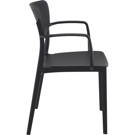 Комплект меблів для кафе Siesta 2 стільці Loft та 1 стіл Sky 70 Black2