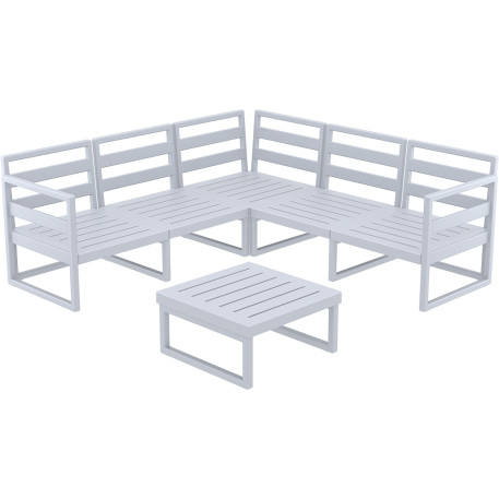 Комплект меблів для тераси Siesta Mykonos Lounge Corner Set Gray Сірий5