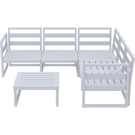 Комплект меблів для тераси Siesta Mykonos Lounge Corner Set Gray Сірий6