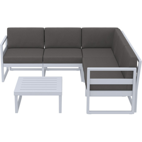 Комплект меблів для тераси Siesta Mykonos Lounge Corner Set Gray Сірий2