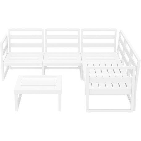 Комплект меблів для тераси Siesta Mykonos Lounge Corner Set White Білий5