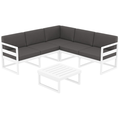 Комплект меблів для тераси Siesta Mykonos Lounge Corner Set Gray Сірий1