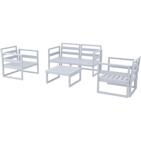 Комплект меблів для тераси Siesta Mykonos Lounge Set Gray Сірий8