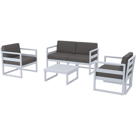 Комплект меблів для тераси Siesta Mykonos Lounge Set Gray Сірий1