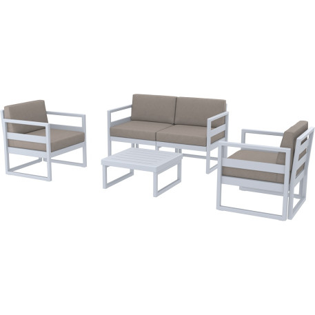 Комплект меблів для тераси Siesta Mykonos Lounge Set Gray Сірий3