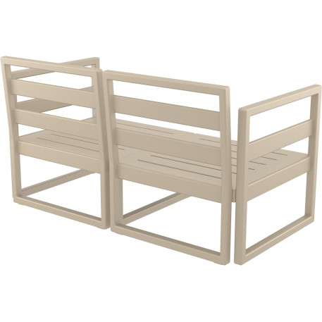 Комплект меблів для тераси Siesta Mykonos Lounge Set Taupe Бежевий7