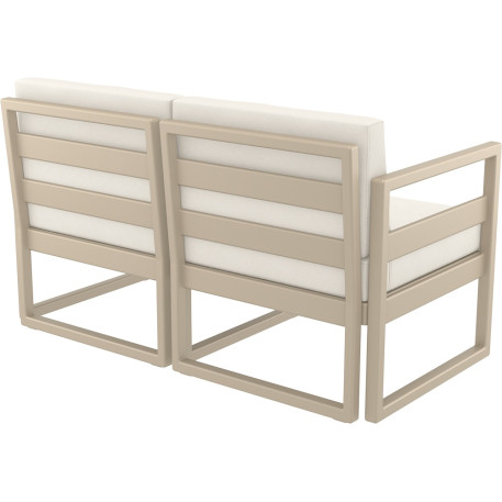 Комплект меблів для тераси Siesta Mykonos Lounge Set Taupe Бежевий5