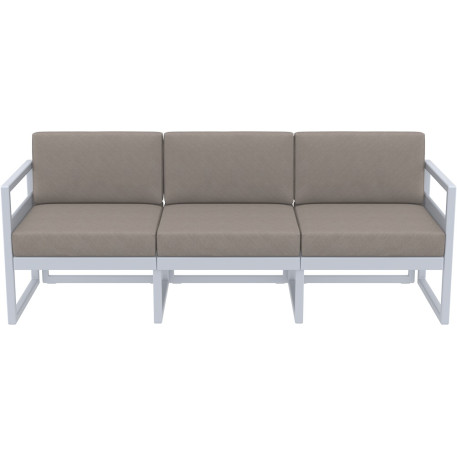 Комплект меблів для тераси Siesta Mykonos Lounge Set XL Gray Сірий8