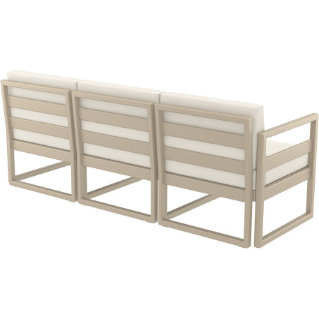 Комплект меблів для тераси Siesta Mykonos Lounge Set XL Taupe Бежевий8