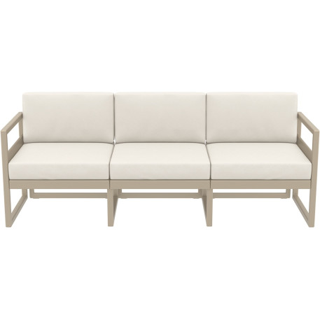 Комплект меблів для тераси Siesta Mykonos Lounge Set XL Taupe Бежевий2