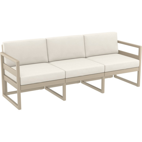 Комплект меблів для тераси Siesta Mykonos Lounge Set XL Taupe Бежевий3