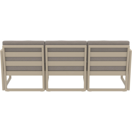 Комплект меблів для тераси Siesta Mykonos Lounge Set XL Taupe Бежевий9
