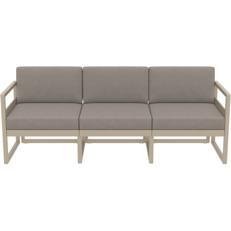 Комплект меблів для тераси Siesta Mykonos Lounge Set XL Taupe Бежевий4