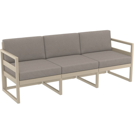 Комплект меблів для тераси Siesta Mykonos Lounge Set XL Taupe Бежевий5