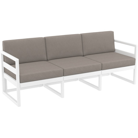 Комплект меблів для тераси Siesta Mykonos Lounge Set XL White Білий3