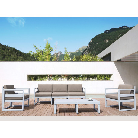 Комплект меблів для тераси Siesta Mykonos Lounge Set XL White Білий15