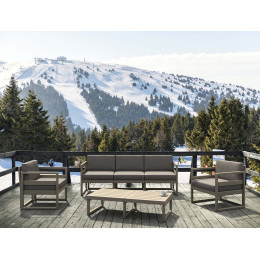 Комплект меблів для тераси Siesta Mykonos Lounge Set XL Taupe Бежевий