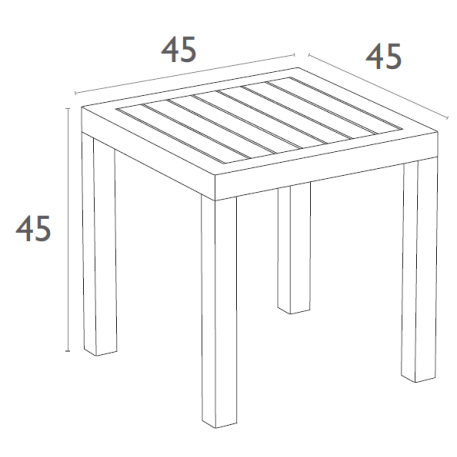 Стіл для шезлонгу Siesta Ocean Side Table Taupe2
