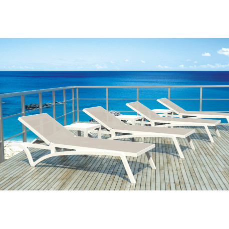 Стіл для шезлонгу Siesta Ocean Side Table White9