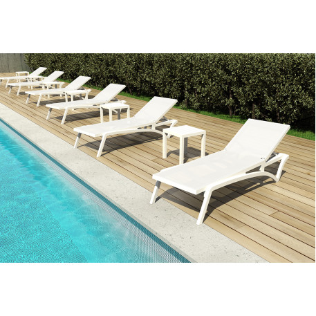 Шезлонг Siesta Pacific White White6