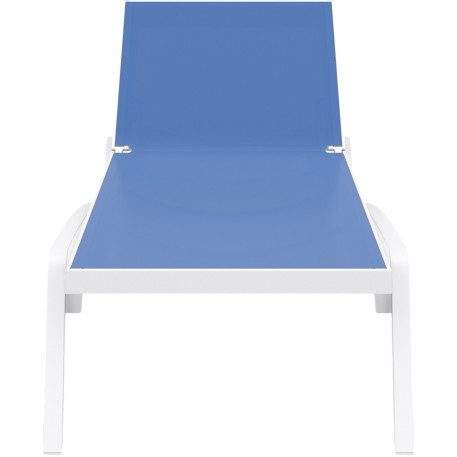 Шезлонг Siesta Pacific White Blue2